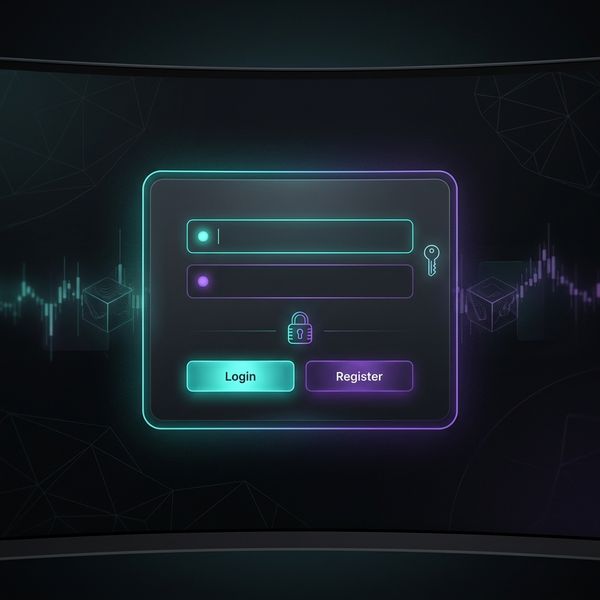 Stake log in access screen illustration