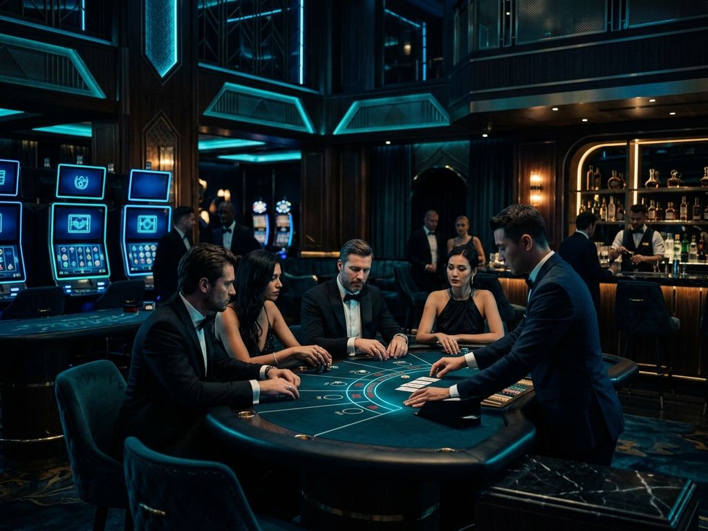 Stake casino premium gaming experience with dark atmospheric background